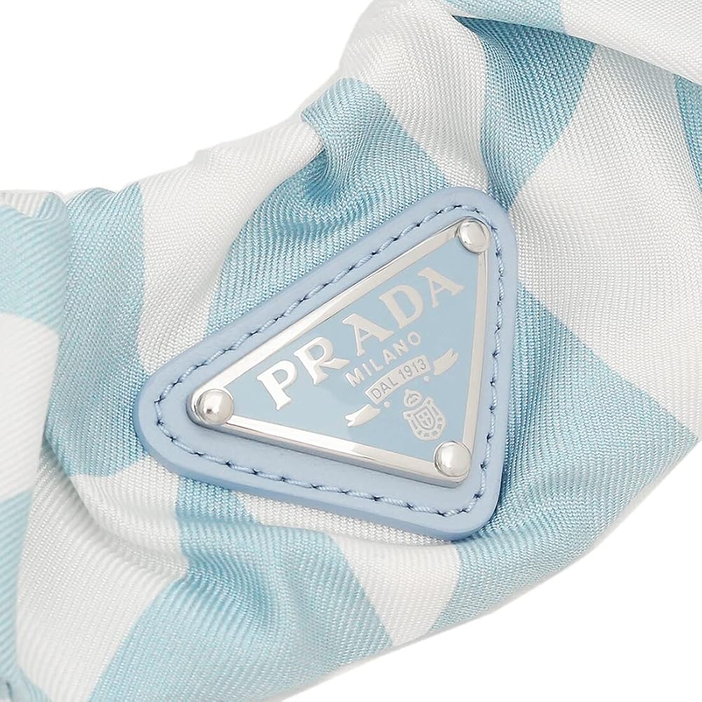 限定値下げ　正規品　PRADA プラダ　シュシュ　ホワイト PRADA - プラダ ヘアゴム シュシュ PRADA ホワイト ノベルティの